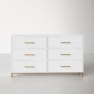 White and clearance brass dresser